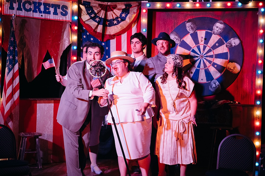 Several characters in Sarasota Players' "Assassins" think they deserve credit for saving the life of Franklin Delano Roosevelt.