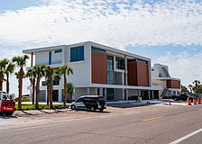 A single-family residence at 3515 Gulf of Mexico Drive has been under construction for years and is nearing completion.