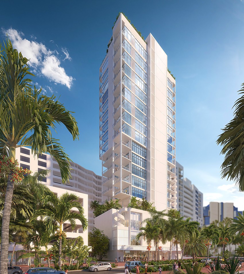 At 327 feet in height, Bay Plaza residents who oppose 1260 North Palm Residences say the condo tower is out of scale and incompatible with the surrounding area.