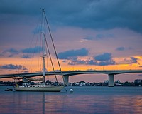 The John Ringling Causeway connects Sarasota to Bird Key.