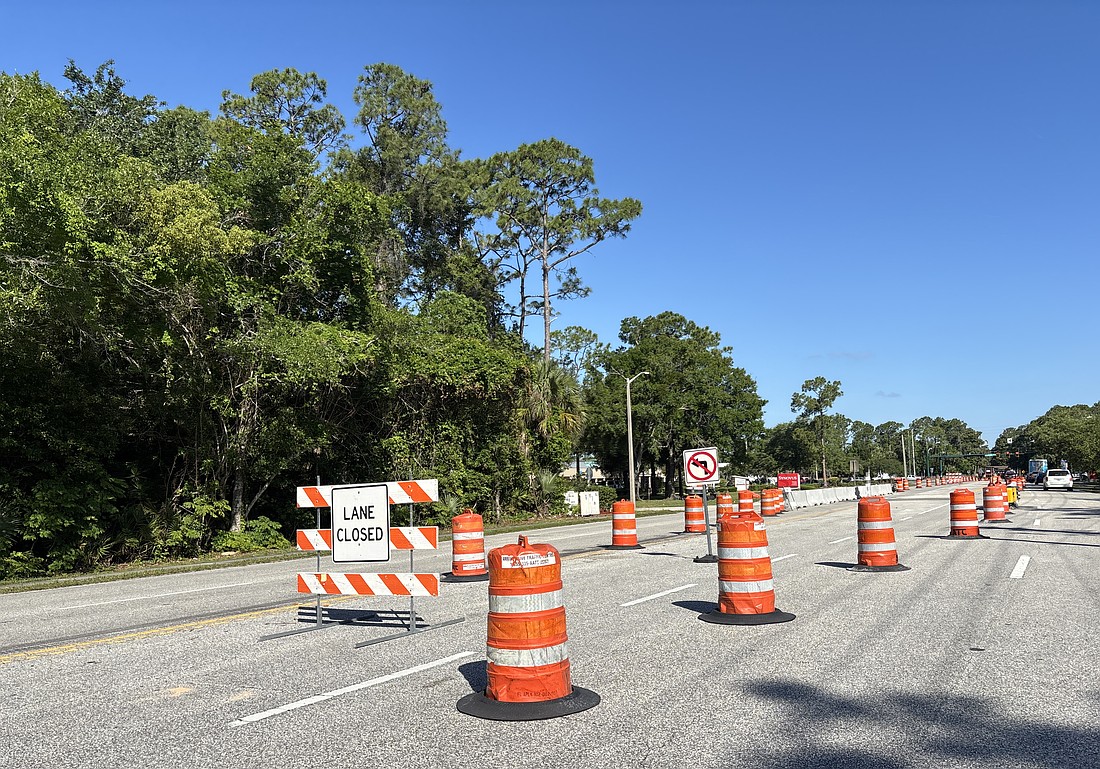 Lane closures on Clyde Morris Boulevard will continue through May 18. Photo by Jarleene Almenas