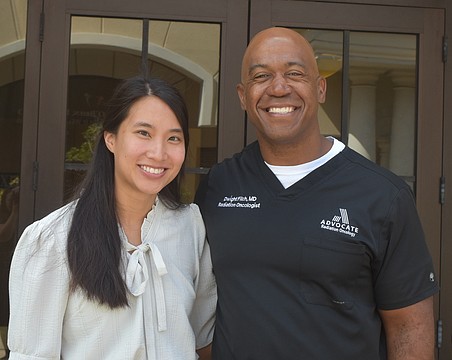 My-Lien Truong and Dwight Fitch, the radiation oncologists at Advocate Radiation Oncology in Lakewood Ranch, both studied chemical engineering before pursuing radiation oncology.