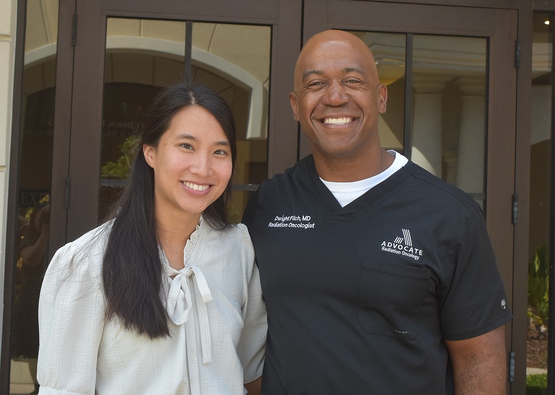 My-Lien Truong and Dwight Fitch, the radiation oncologists at Advocate Radiation Oncology in Lakewood Ranch, both studied chemical engineering before pursuing radiation oncology.