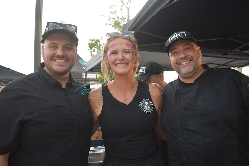 Agave Bandido's Blake Campbell, Makayla Bell and Diego Fantin are glad to provide a 
