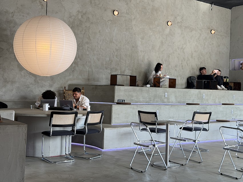Cafecito brings a modern look inside a nearly 100-year-old building.
