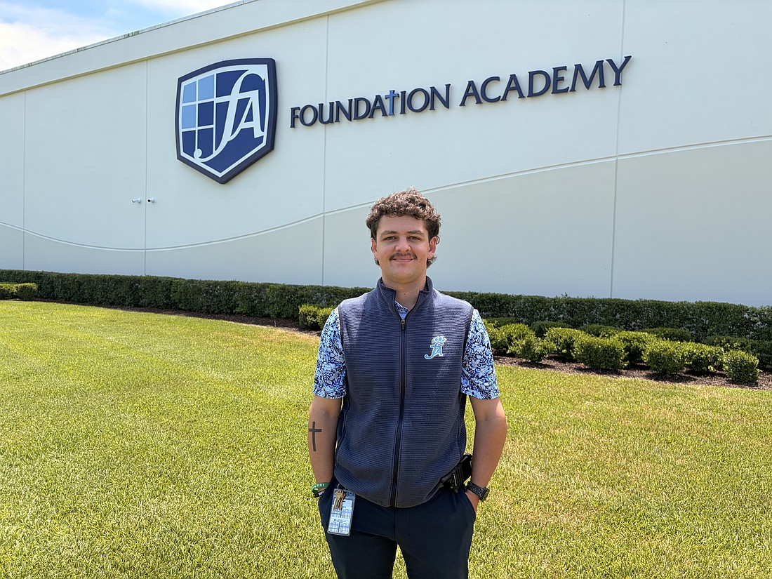 Riley Desin felt called to work with youth. He does just that as part of the Foundation Academy staff.