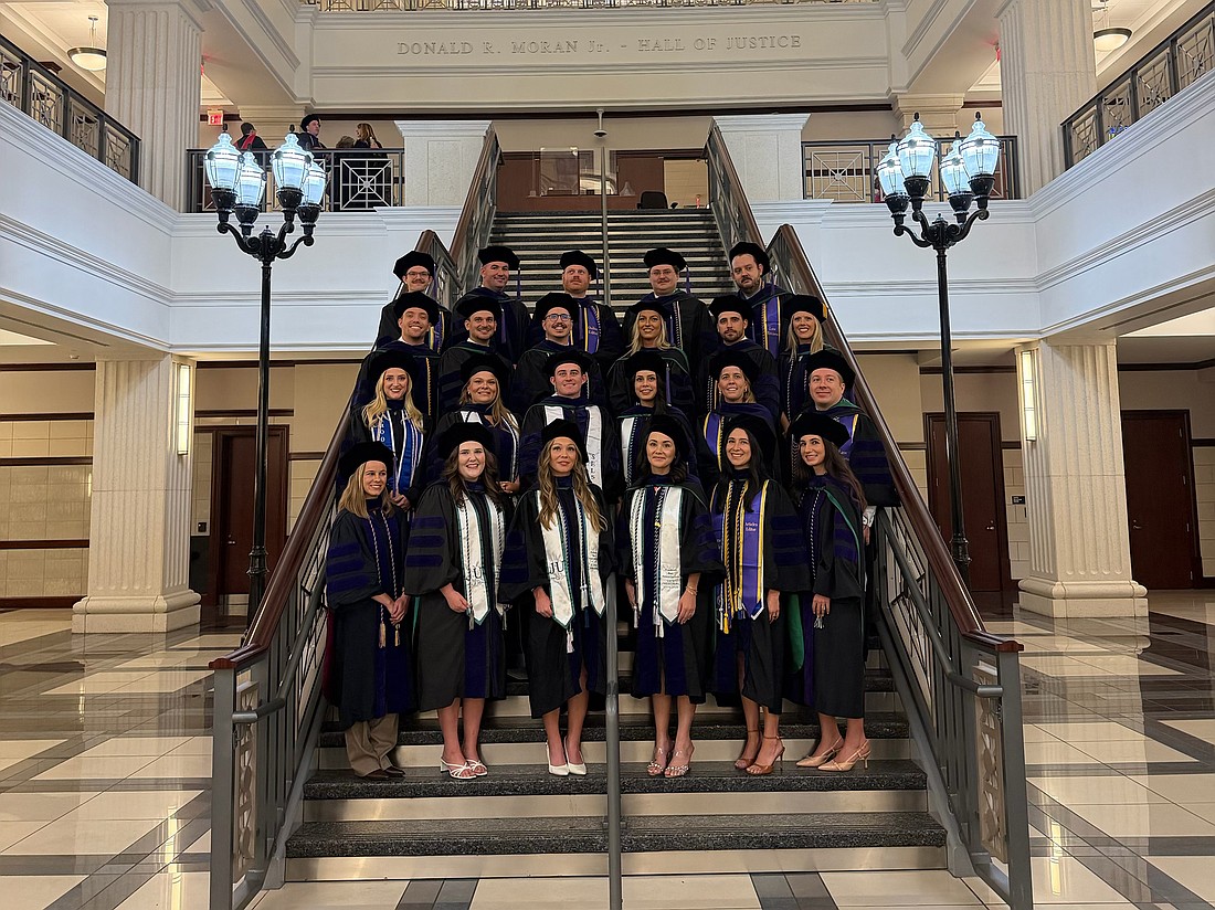 The Jacksonville University College of Law conferred juris doctor degrees to 23 graduates May 1 at the Duval County Courthouse.