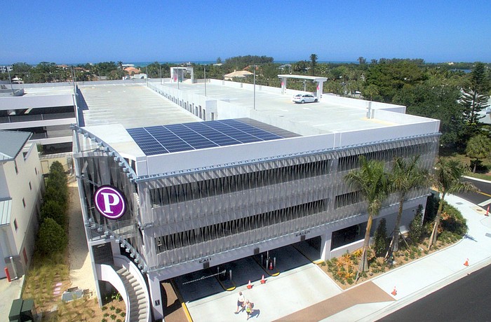 Beginning June 1, 2026, parking fees will be enforced in all city parking decks, such as the St. Armands Circle garage, 24/7.