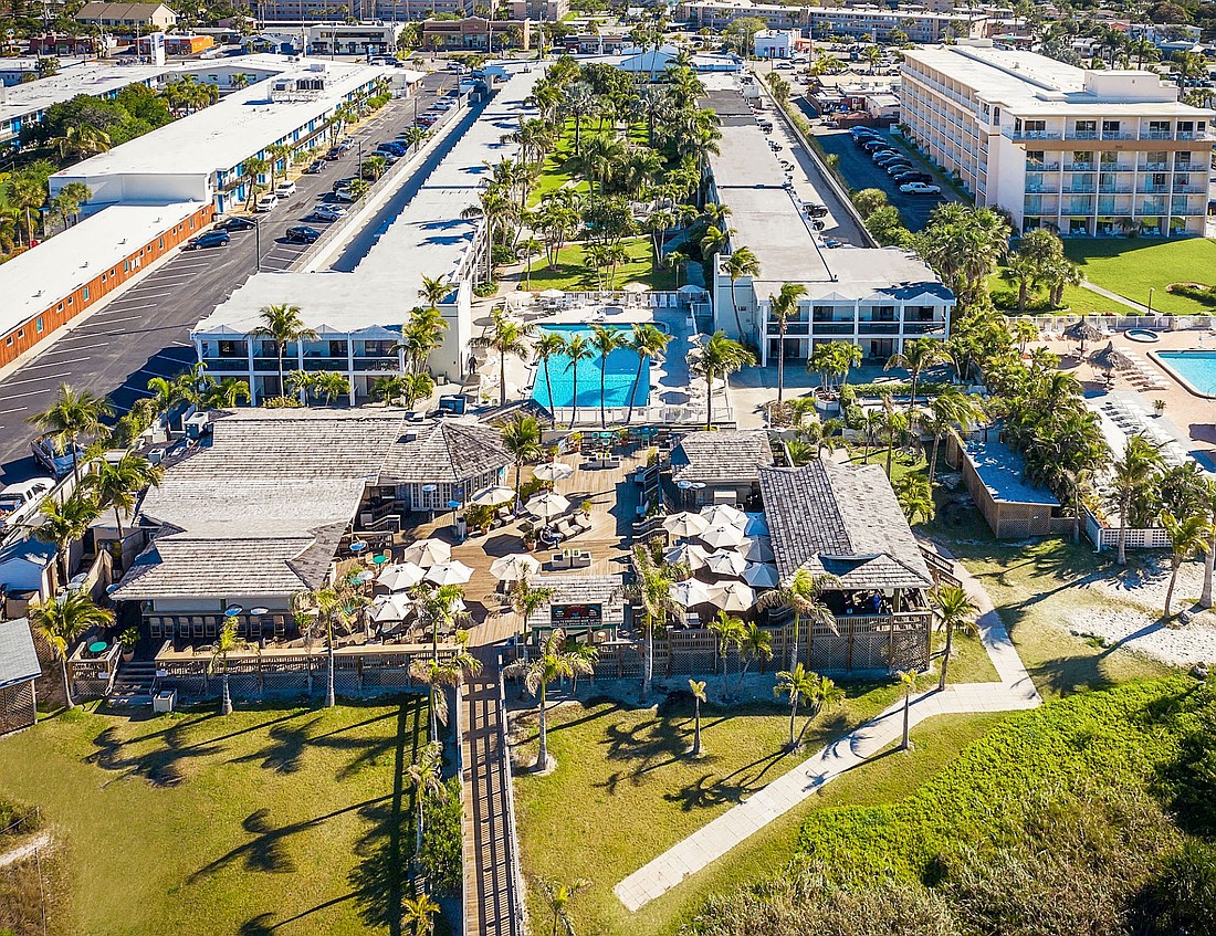 An aerial view of The Beachcomber Beach Resort which was bought by a South Carolina investor.
