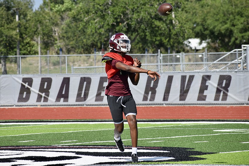 This fall will be the final season for quarterback Louisen Desinor, who will be a senior, at Braden River High. He transferred from Southeast ahead of last season and has been the team's starter since.