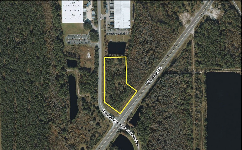 The project is planned off Florida 207, west of Interstate 95, at Deerpark Boulevard.
