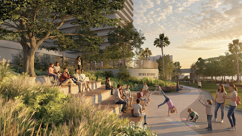 The city of Jacksonville has targeted completion of the second phase of Riverfront Plaza by the end of 2027. The first phase opened in December 2025.