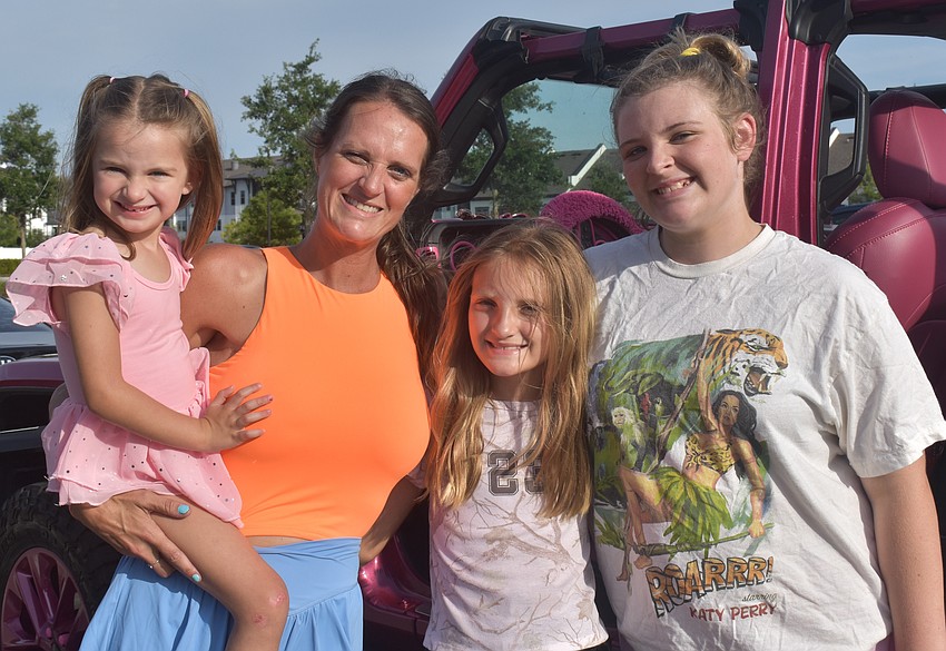 Mallory Park’s Rachel Marks, 37, said being a single mom for her daughters Arabella, Kinsley, Victoria and Kylee (not pictured) deserve the very best version of her.