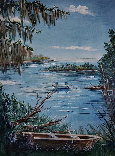 Students will paint a local beach scene on May 16. Courtesy photo