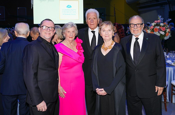 Iain Webb, Katherine and Frank Martucci, and Jean and Joe Volpe