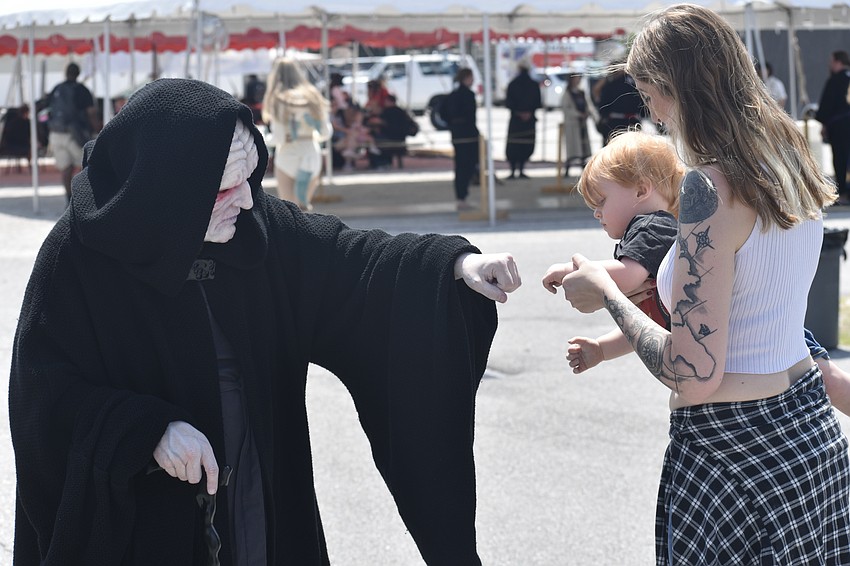 Ashley Archer, dressed as Palpatine from the 