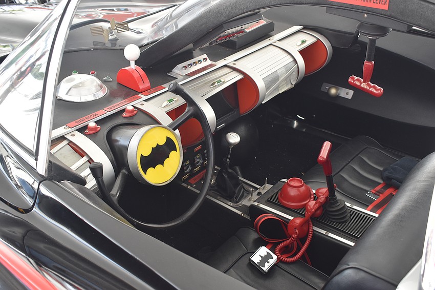 Attendees had the chance to look at the Batmobile used in the 1966 Batman TV series.