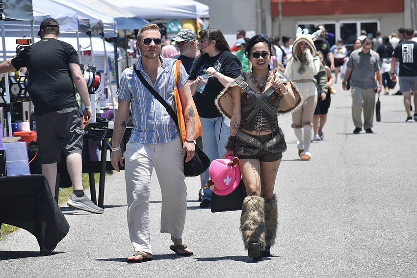 Connor and Eunice Coen explore the event.