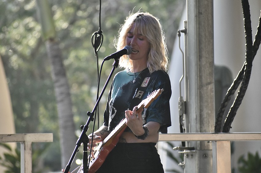Lesa Silvermore of Lesa Silvermore Band performs on stage.