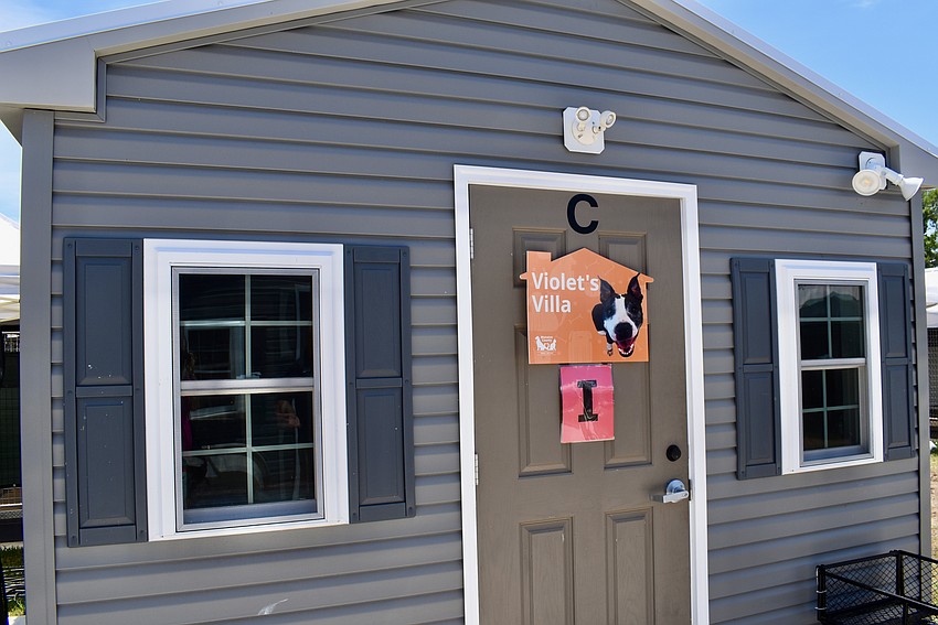 Each cottage has been given a name. Eventually, they'll be painted in different colors, too.