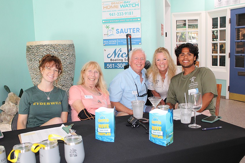Katie Perry, Suzy Mitchell, John Wagman, Bridgette Clark and Luis Villegas welcome Turtle Crawlers to the second leg at the Lazy Lobster.