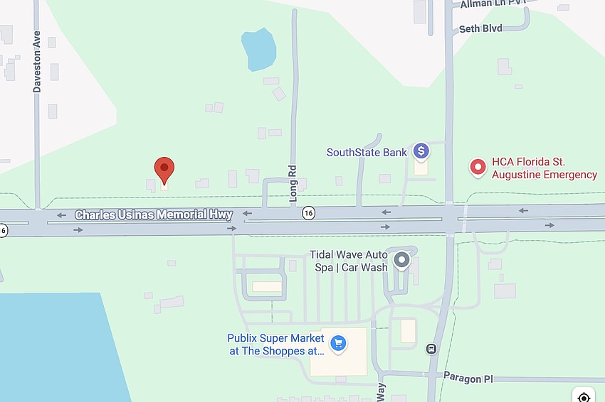 Parker's Kitchen, based in Savannah, Georgia, proposes a new location at 1020 Florida 16 between Daveston Avenue and Long Road, north of Publix at The Shoppes at Mission Trace and about 2.5 miles east of downtown St. Augustine.