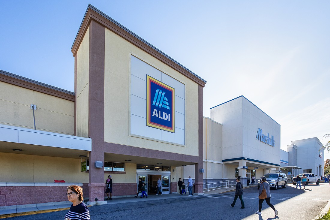 Bolton Plaza is at 661 Blanding Blvd. about 3 miles south of Orange Park Mall. Tenants at the 174,037-square-foot-center on about 18 acres include Academy Sports & Outdoors, Aldi, LA Fitness and Marshalls.