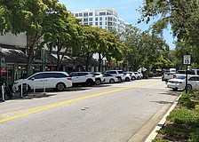 Among the proposals for the Main Street complete street project includes converting dozens of angle parking spaces to parallel parking.