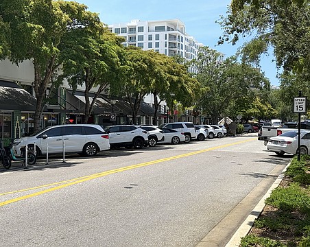 Among the proposals for the Main Street complete street project includes converting dozens of angle parking spaces to parallel parking.
