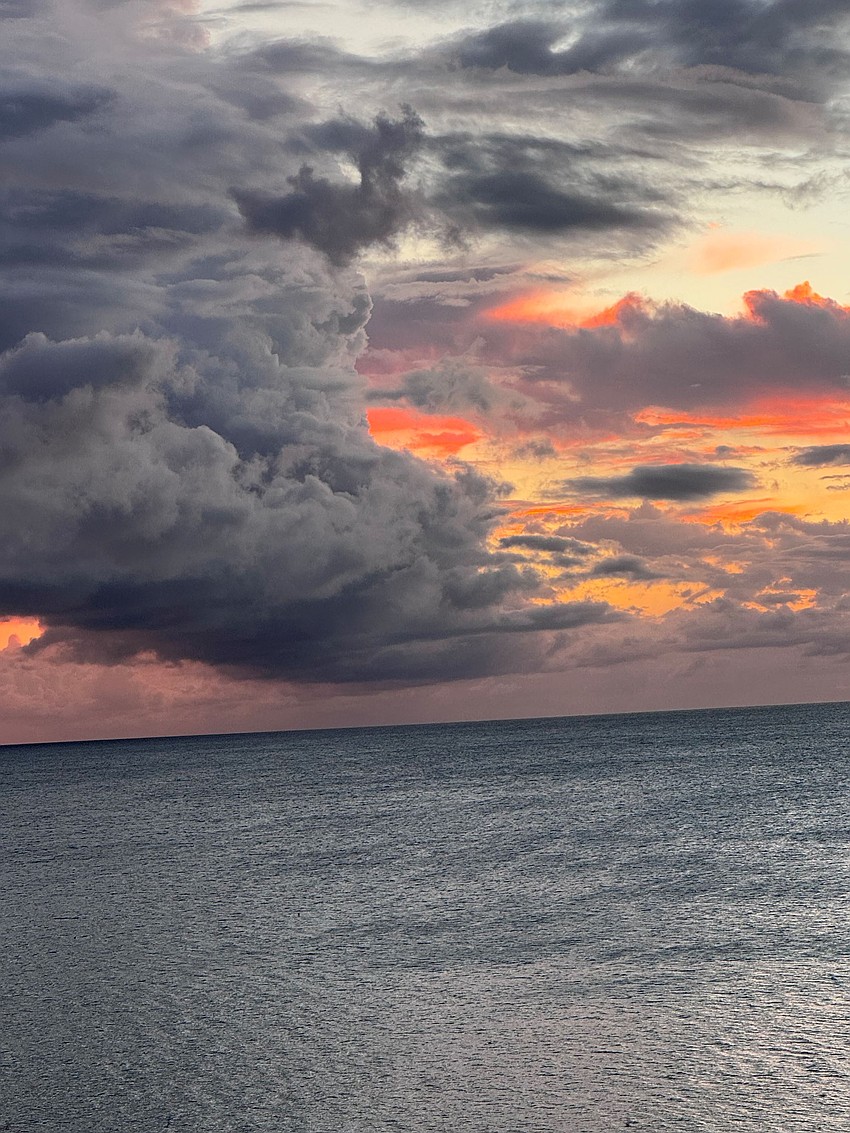 Donna Jablonski captured this photo of storm clouds offshore in Longboat Key.