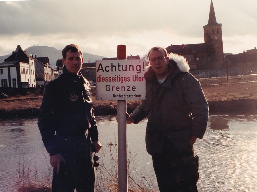 Michael Makatura, right, served in West Germany as part of the 10th Tactical Fighter Squadron during the final years of the Cold War.