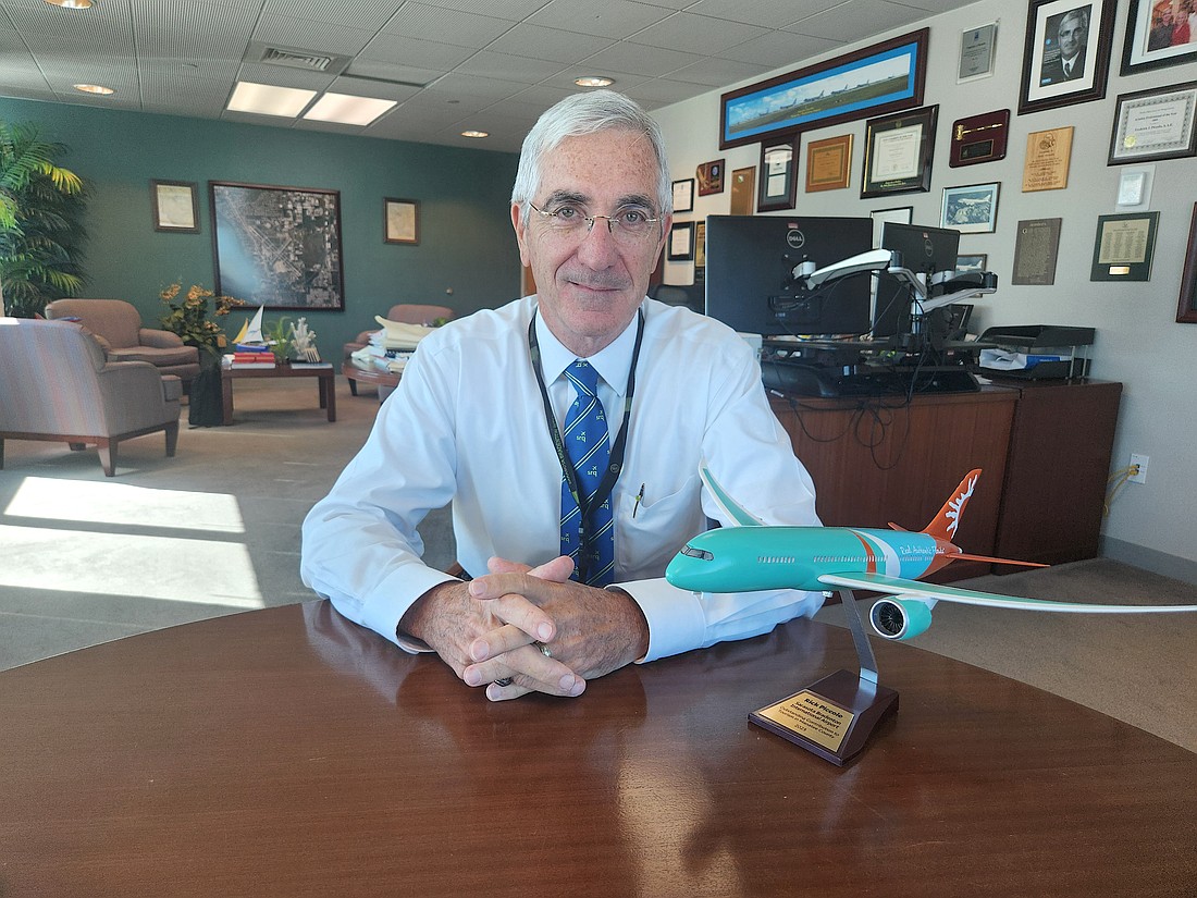 Retired Sarasota-Bradenton International Airport President and CEO Rick Piccolo's name is now emblazoned on the airport loop road at SRQ.