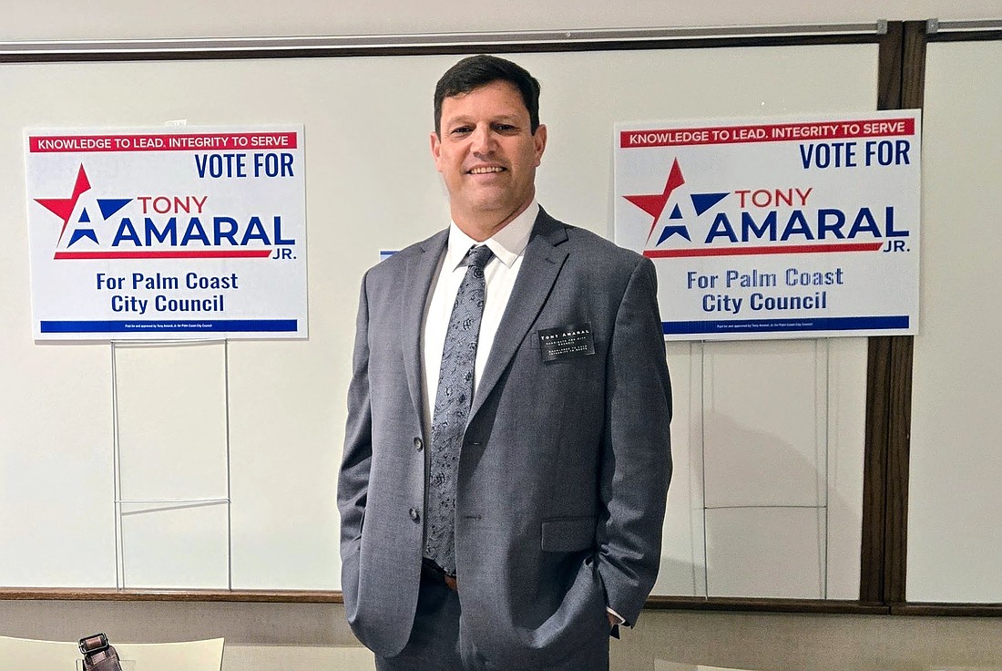 Antonio “Tony” Amaral Jr. is running for the Palm Coast City Council District 2 seat. Courtesy photo