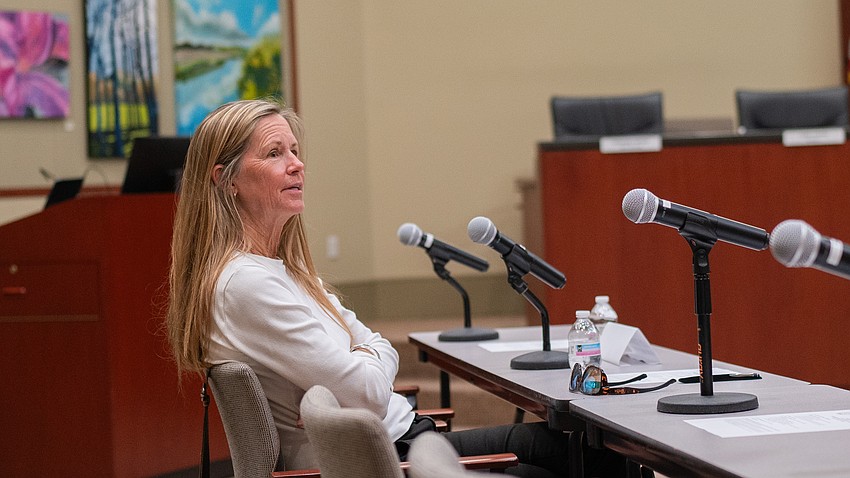 Holmes Beach Mayor Judy Titsworth attended the Barrier Island Elected Officials meeting at Longboat Key Town Hall May 6, along with Longboat Key Mayor Debra Williams and Anna Maria Mayor Mark Short. Holmes Beach Mayor Judy Titsworth attended the Barrier Island Elected Officials meeting at Longboat Key Town Hall May 6, along with Longboat Key Mayor Debra Williams and Anna Maria Mayor Mark Short.