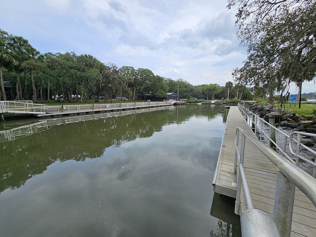 The Bing's Landing boat ramp will have 2,500 cubic yards of dredge removed in the upcoming construction work. Photo by Sierra Williams