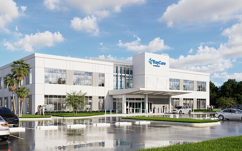 A rendering of BayCare HealthHub on Moccasin Wallow Road.