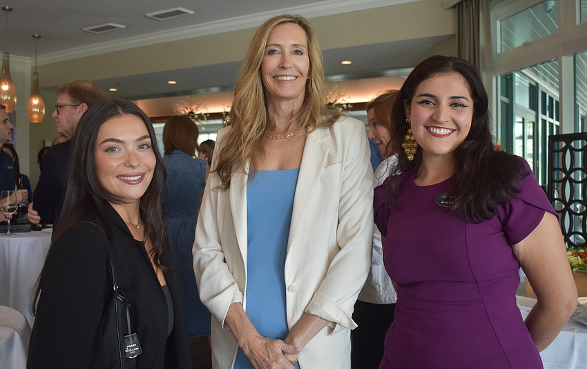 Julia Gennocro, Wendy Byrne and Alexis Naguib attend the YLA Next Gen Awards in support of those nominated for the six awards at University Park Country Club.