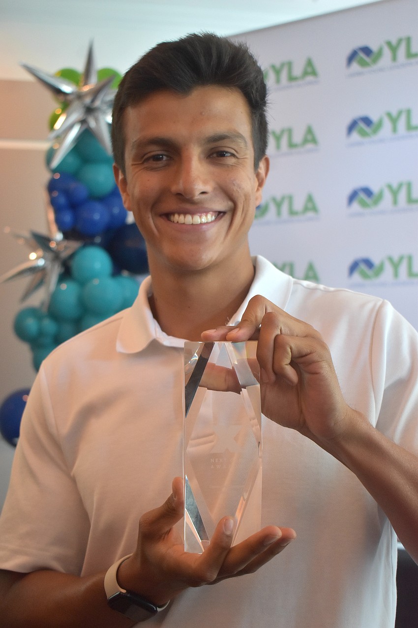 Felipe Rojas, head of marketing for the Sarasota Paradise, says he is honored to win the 