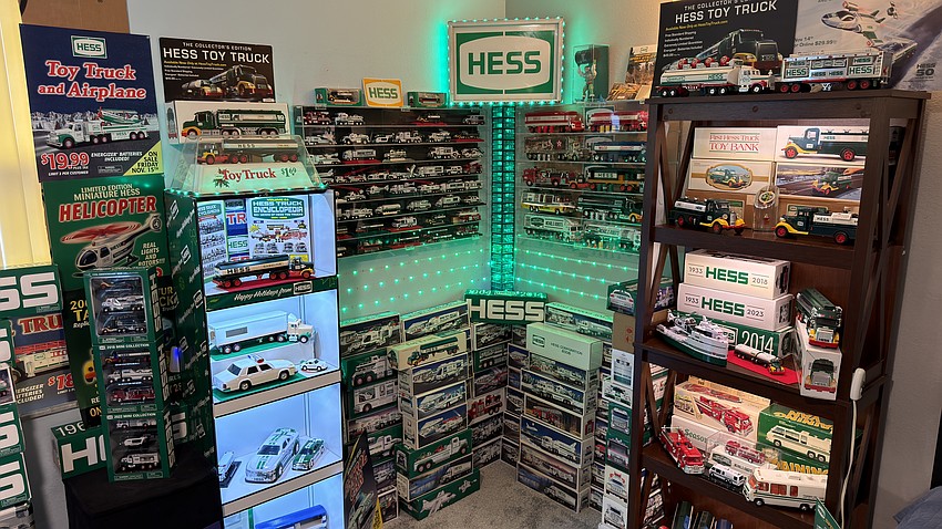 Michael D. Roberto transformed a room in his home into a Hess museum.