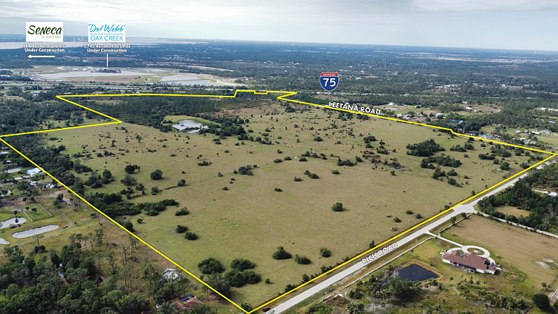 A 223-acre residential property in North Fort Myers sold for $10.5 million.