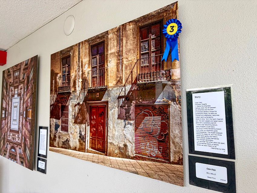 Bill Mills' third-place piece transports viewers to the streets of Spain.