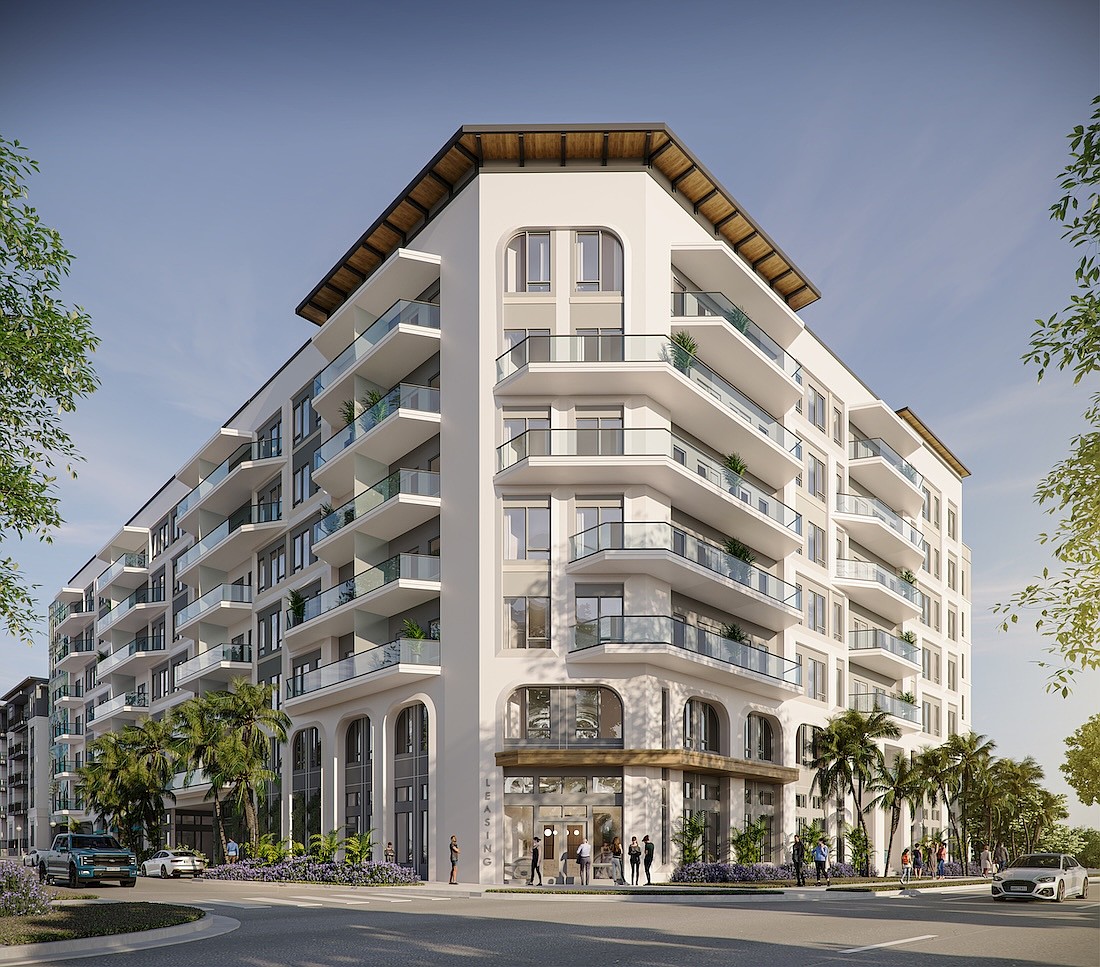 Bayside North will include 96 luxury apartments, with a top-floor clubhouse and ground-level restaurant and pickleball court.