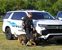 Officer Ryan Block and K-9 Partner Kodak have become Sarasota Police Department's second certified explosive detection team.