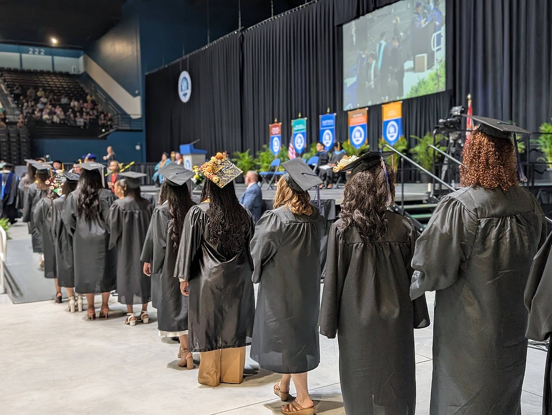 State College awarded more than 4,000 degrees during three commencement ceremonies on Tuesday, May 12, at the Ocean Center. Photo courtesy of Daytona State College/Facebook
