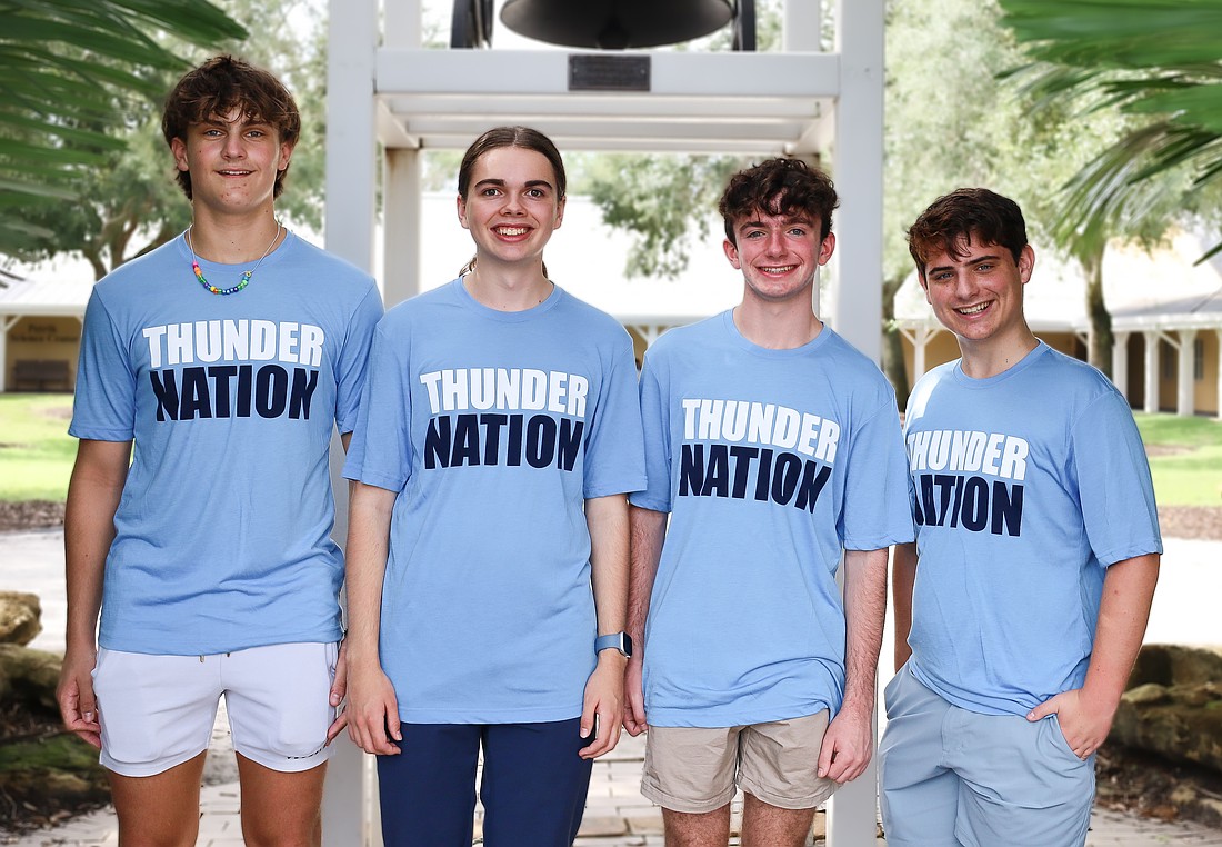 The Out-of-Door Academy's Chase Smith, Hays Wilson, Zachary Papper and Mason Chase are all National Merit Finalists after earning high test scores and going through the application process.