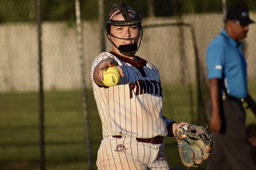 Senior Kaydence Evans has appeared in 19 of the Pirates' 26 games this season. Guided by her dominance, the team has allowed just 1.7 runs per game and lost only three times. Senior Kaydence Evans has appeared in 19 of the Pirates' 26 games this season. Guided by her dominance, the team has allowed just 1.7 runs per game and lost only three times.