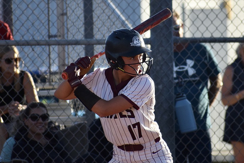 Eva Martinez's double against Gulf Coast drove in Braden River's second and deciding run of the 5A-3 regional championship. She's hit .383 this season with 13 RBIs. Eva Martinez's double against Gulf Coast drove in Braden River's second and deciding run of the 5A-3 regional championship. She's hit .383 this season with 13 RBIs.