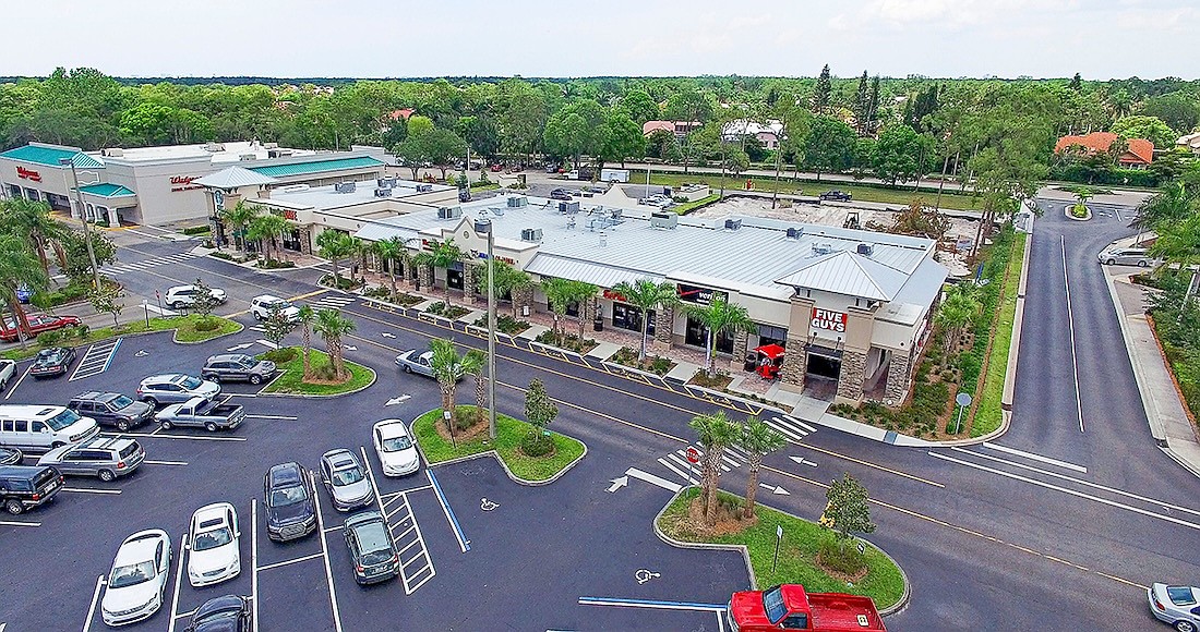 The plaza at 7335 Radio Road in Naples has sold.