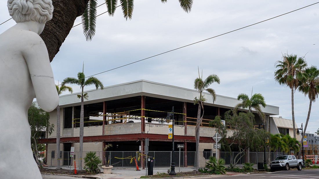 Work is underway at 28 N. Boulevard of the Presidents in the first phase of Tom Leonard’s plan to bring the Shore Restaurant back to St. Armands Circle.