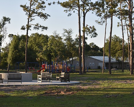 A new fire pit area awaits campers, along with the playground that was moved from Camp Flying Eagle, where camps used to be held.